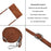 For iPhone 17 Air Skin Feel Stripe Pattern Leather Phone Case with Lanyard(Brown)