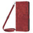 For iPhone 17 Air Skin Feel Stripe Pattern Leather Phone Case with Lanyard(Red)