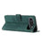 For iPhone 17 Air Skin Feel Stripe Pattern Leather Phone Case with Lanyard(Green)