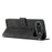 For iPhone 17 Air Skin Feel Stripe Pattern Leather Phone Case with Lanyard(Black)