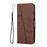 For iPhone 17 Pro Max Stitching Calf Texture Buckle Leather Phone Case(Brown)