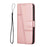 For iPhone 17 Pro Max Stitching Calf Texture Buckle Leather Phone Case(Rose Gold)