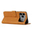 For iPhone 17 Pro Max Stitching Calf Texture Buckle Leather Phone Case(Yellow)
