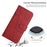 For iPhone 17 Stitching Calf Texture Buckle Leather Phone Case(Red)