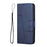 For iPhone 17 Stitching Calf Texture Buckle Leather Phone Case(Blue)