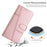 For iPhone 17 Stitching Calf Texture Buckle Leather Phone Case(Rose Gold)