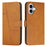 For iPhone 17 Stitching Calf Texture Buckle Leather Phone Case(Yellow)