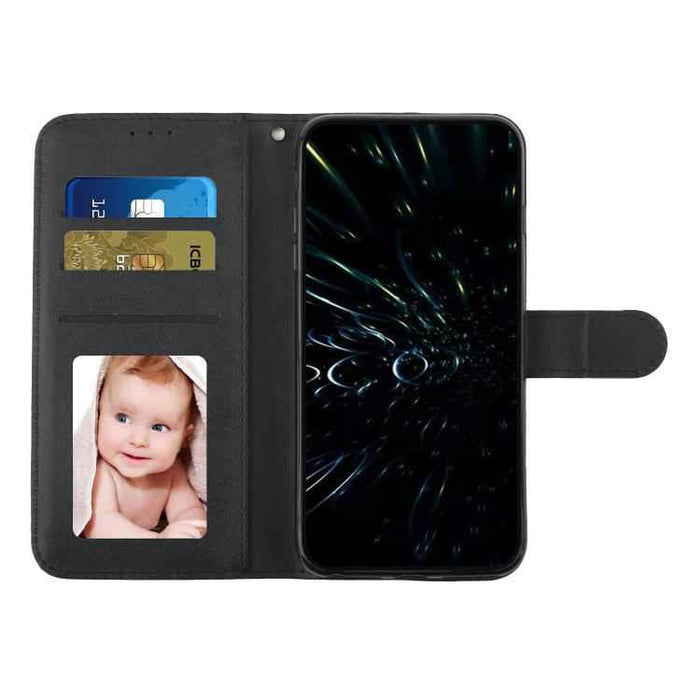 For iPhone 17 Air Stitching Calf Texture Buckle Leather Phone Case(Black)