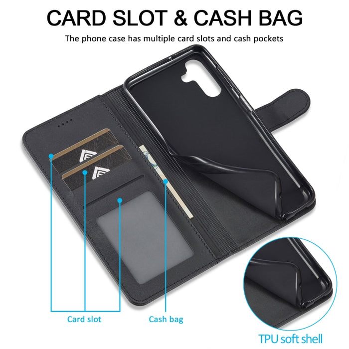 LC.IMEEKE Calf Texture Leather Phone Case, For Samsung Galaxy A25