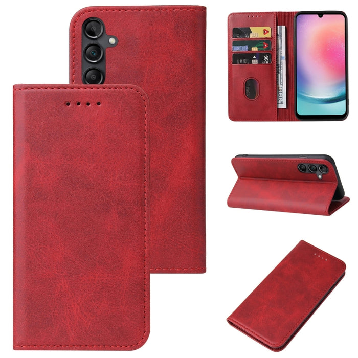 Magnetic Closure Leather Phone Case, For Samsung Galaxy A05s, For Samsung Galaxy M34 5G, For Samsung Galaxy M54, For Samsung Galaxy M14 5G, For Samsung Galaxy A24 5G, For Samsung Galaxy A34 5G, For Samsung Galaxy A54 5G, For Samsung Galaxy A14 5G