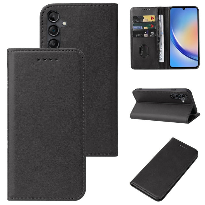 Magnetic Closure Leather Phone Case, For Samsung Galaxy A05s, For Samsung Galaxy M34 5G, For Samsung Galaxy M54, For Samsung Galaxy M14 5G, For Samsung Galaxy A24 5G, For Samsung Galaxy A34 5G, For Samsung Galaxy A54 5G, For Samsung Galaxy A14 5G