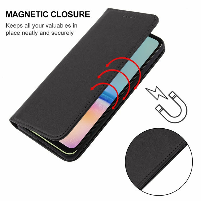 Magnetic Closure Leather Phone Case, For Samsung Galaxy A05s, For Samsung Galaxy M34 5G, For Samsung Galaxy M54, For Samsung Galaxy M14 5G, For Samsung Galaxy A24 5G, For Samsung Galaxy A34 5G, For Samsung Galaxy A54 5G, For Samsung Galaxy A14 5G