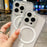 For iPhone 16 Plus Space MagSafe Acrylic Hybrid TPU Phone Case(Transparent)