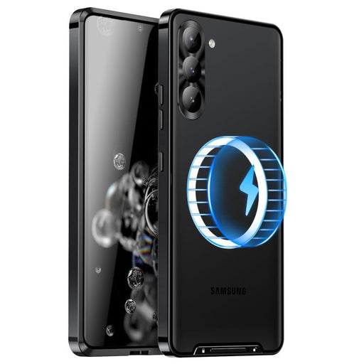 MagSafe Magnetic Frosted Metal Phone Case, For Samsung Galaxy S25 5G, For Samsung Galaxy S25+ 5G, For Samsung Galaxy S25 Ultra 5G, For Samsung Galaxy S24 FE 5G, For Samsung Galaxy S24 Ultra 5G, For Samsung Galaxy S24+ 5G, For Samsung Galaxy S24 5G�����...