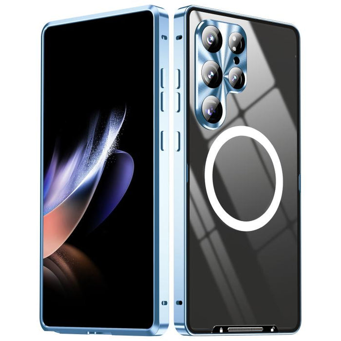 MagSafe Magnetic Frosted Metal Phone Case, For Samsung Galaxy S25 5G, For Samsung Galaxy S25+ 5G, For Samsung Galaxy S25 Ultra 5G, For Samsung Galaxy S24 FE 5G, For Samsung Galaxy S24 Ultra 5G, For Samsung Galaxy S24+ 5G, For Samsung Galaxy S24 5G�����...