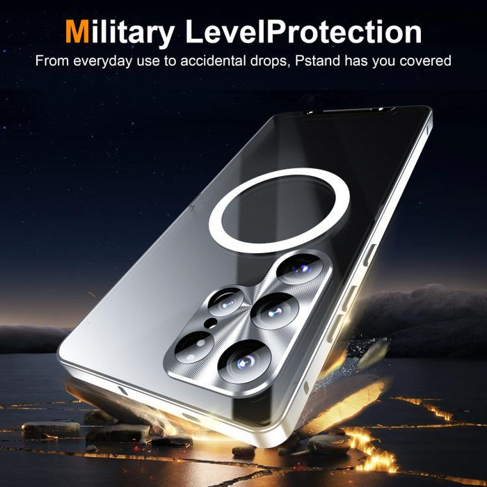 MagSafe Magnetic Frosted Metal Phone Case, For Samsung Galaxy S26 Ultra 5G, For Samsung Galaxy S25 5G, For Samsung Galaxy S25+ 5G, For Samsung Galaxy S25 Ultra 5G, For Samsung Galaxy S24 FE 5G, For Samsung Galaxy S24 Ultra 5G, For Samsung Galaxy S24+ 5...
