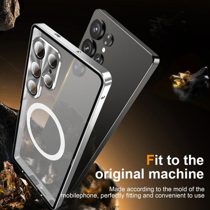 MagSafe Magnetic Frosted Metal Phone Case, For Samsung Galaxy S26 Ultra 5G, For Samsung Galaxy S25 5G, For Samsung Galaxy S25+ 5G, For Samsung Galaxy S25 Ultra 5G, For Samsung Galaxy S24 FE 5G, For Samsung Galaxy S24 Ultra 5G, For Samsung Galaxy S24+ 5...