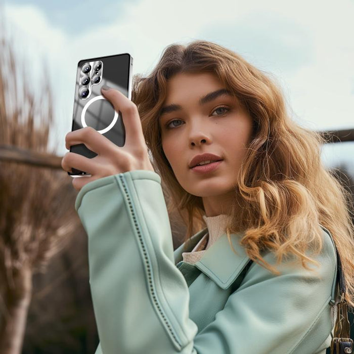 MagSafe Magnetic Frosted Metal Phone Case, For Samsung Galaxy S26 Ultra 5G, For Samsung Galaxy S25 5G, For Samsung Galaxy S25+ 5G, For Samsung Galaxy S25 Ultra 5G, For Samsung Galaxy S24 FE 5G, For Samsung Galaxy S24 Ultra 5G, For Samsung Galaxy S24+ 5...