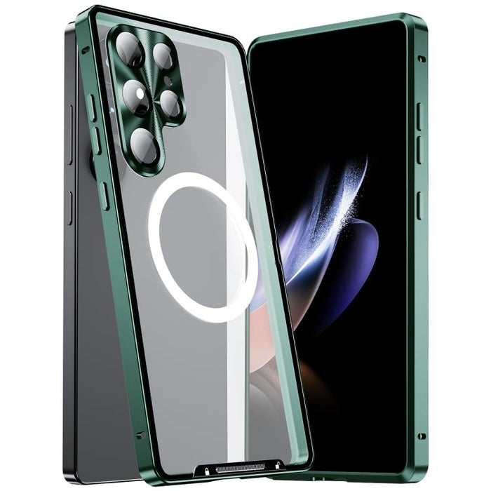 MagSafe Magnetic Frosted Metal Phone Case, For Samsung Galaxy S26 Ultra 5G, For Samsung Galaxy S25 5G, For Samsung Galaxy S25+ 5G, For Samsung Galaxy S25 Ultra 5G, For Samsung Galaxy S24 FE 5G, For Samsung Galaxy S24 Ultra 5G, For Samsung Galaxy S24+ 5...