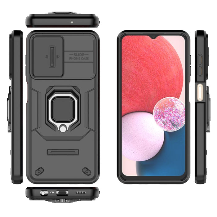 Sliding Camshield TPU + PC Shockproof Phone Case with Holder