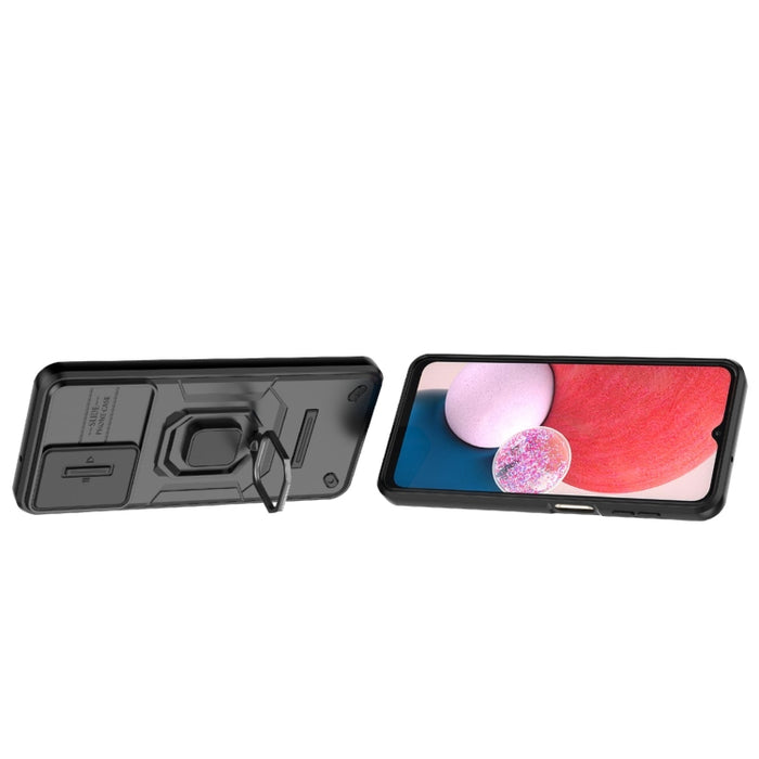 Sliding Camshield TPU + PC Shockproof Phone Case with Holder
