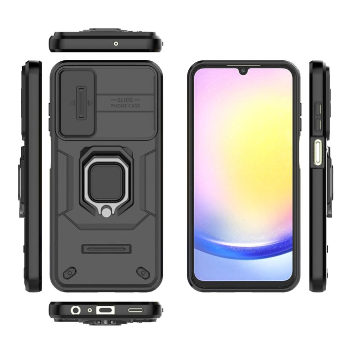 Sliding Camshield TPU + PC Shockproof Phone Case with Holder, For Samsung Galaxy A25 5G, For Samsung Galaxy A24 5G, For Samsung Galaxy A34 5G, For Samsung Galaxy A54 5G, For Samsung Galaxy S23 Ultra 5G, For Samsung Galaxy S23+ 5G�����������������������...