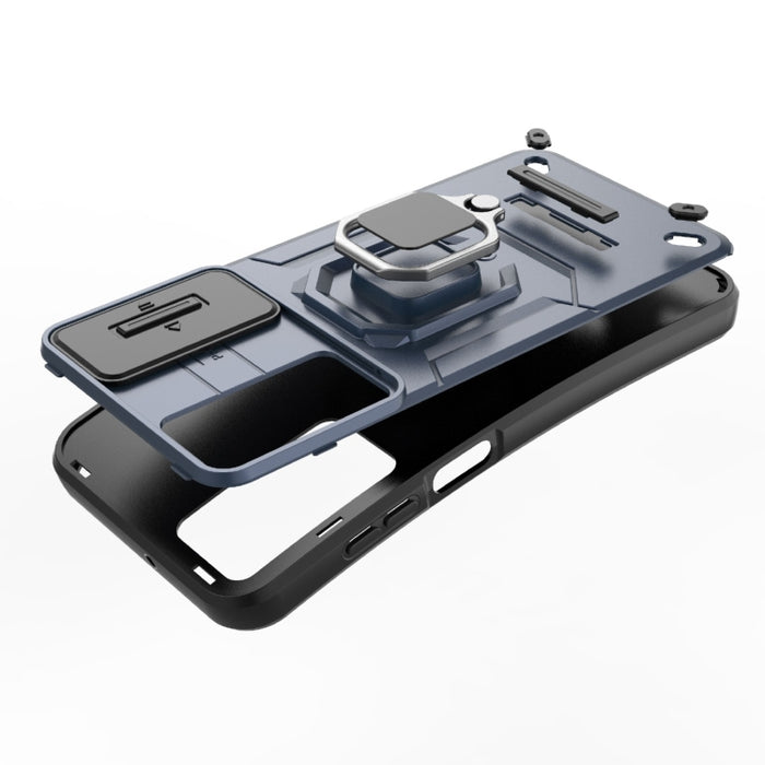 Sliding Camshield TPU + PC Shockproof Phone Case with Holder, For Samsung Galaxy A25 5G, For Samsung Galaxy A24 5G, For Samsung Galaxy A34 5G, For Samsung Galaxy A54 5G, For Samsung Galaxy S23 Ultra 5G, For Samsung Galaxy S23+ 5G�����������������������...