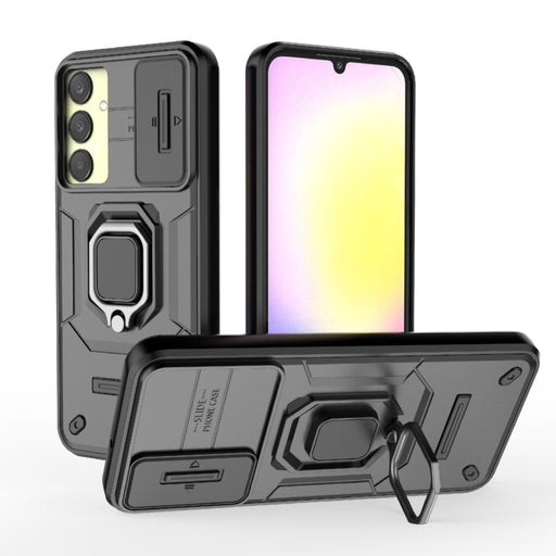 Sliding Camshield TPU + PC Shockproof Phone Case with Holder, For Samsung Galaxy A25 5G, For Samsung Galaxy A24 5G, For Samsung Galaxy A34 5G, For Samsung Galaxy A54 5G, For Samsung Galaxy S23 Ultra 5G, For Samsung Galaxy S23+ 5G�����������������������...