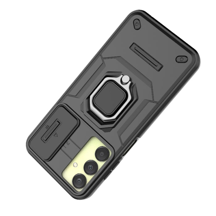 Sliding Camshield TPU + PC Shockproof Phone Case with Holder, For Samsung Galaxy A25 5G, For Samsung Galaxy A24 5G, For Samsung Galaxy A34 5G, For Samsung Galaxy A54 5G, For Samsung Galaxy S23 Ultra 5G, For Samsung Galaxy S23+ 5G�����������������������...