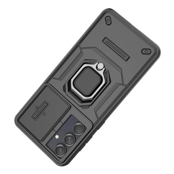 Sliding Camshield TPU + PC Shockproof Phone Case with Holder