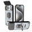 For iPhone 17 Pro Max Sliding Camshield TPU + PC Shockproof Phone Case with Holder(Grey)