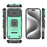 For iPhone 17 Pro Max Sliding Camshield TPU + PC Shockproof Phone Case with Holder(Green)