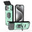 For iPhone 17 Pro Max Sliding Camshield TPU + PC Shockproof Phone Case with Holder(Green)