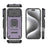 For iPhone 17 Pro Max Sliding Camshield TPU + PC Shockproof Phone Case with Holder(Purple)
