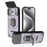 For iPhone 17 Pro Max Sliding Camshield TPU + PC Shockproof Phone Case with Holder(Purple)