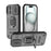 For iPhone 17 Sliding Camshield TPU + PC Shockproof Phone Case with Holder(Black)