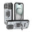 For iPhone 17 Sliding Camshield TPU + PC Shockproof Phone Case with Holder(Grey)
