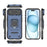 For iPhone 17 Air Sliding Camshield TPU + PC Shockproof Phone Case with Holder(Blue)