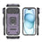 For iPhone 17 Air Sliding Camshield TPU + PC Shockproof Phone Case with Holder(Purple)