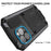 For iPhone 15 Pro Max R-JUST Shockproof Life Waterproof Dust-proof Metal + Silicone Phone Case with Holder(Black)