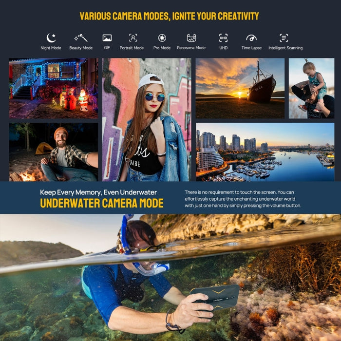 Ulefone Armor X12 Pro, IP68/IP69K Rugged Phone, 5.45 inch Android 14 MediaTek Helio G36 Octa Core, Network: 4G, NFC