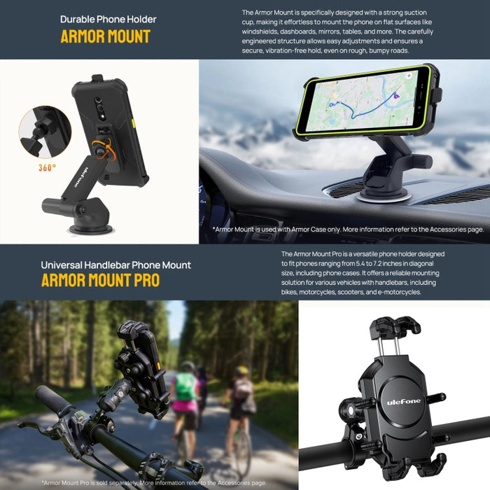 Ulefone Armor X12 Pro, IP68/IP69K Rugged Phone, 5.45 inch Android 14 MediaTek Helio G36 Octa Core, Network: 4G, NFC