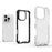 For iPhone 16 Pro Honeycomb Shockproof Phone Case(White)