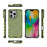 For iPhone 16 Pro Honeycomb Shockproof Phone Case(Green)