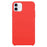 Solid Silicone Phone Case For iPhone 16 Plus(Red)