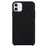 Solid Silicone Phone Case For iPhone 16 Plus(Black)