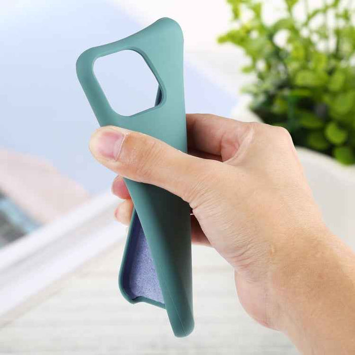 Solid Silicone Phone Case For iPhone 16 Plus(Red)