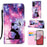Colored Drawing Pattern Plain Weave Leather Phone Case, For Samsung Galaxy S24 Ultra 5G, For Samsung Galaxy S24+ 5G, For Samsung Galaxy S24 5G, For Samsung Galaxy A15, For Samsung Galaxy A05, For Samsung Galaxy A05s