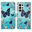 Colored Drawing Pattern Plain Weave Leather Phone Case, For Samsung Galaxy S24 Ultra 5G, For Samsung Galaxy S24+ 5G, For Samsung Galaxy S24 5G, For Samsung Galaxy A15, For Samsung Galaxy A05, For Samsung Galaxy A05s