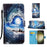 Colored Drawing Pattern Plain Weave Leather Phone Case, For Samsung Galaxy S24 Ultra 5G, For Samsung Galaxy S24+ 5G, For Samsung Galaxy S24 5G, For Samsung Galaxy A15, For Samsung Galaxy A05, For Samsung Galaxy A05s